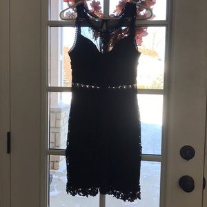 Black lace dress